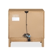 Bowery Hill 2-Drawer Nightstand in Rustic Caramel With Felt Lining