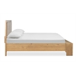Bowery Hill Contemporary King Panel Storage Bed in Rustic Caramel