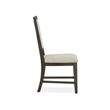 Bowery Hill Contemporary Upholstered Side Chair 2-Pack in Graphite