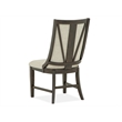 Bowery Hill Contemporary Upholstered Host Chair 2-Pack in Graphite