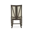 Bowery Hill Contemporary Upholstered Host Chair 2-Pack in Graphite