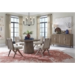 Bowery Hill Extendable Round Dining Table 54