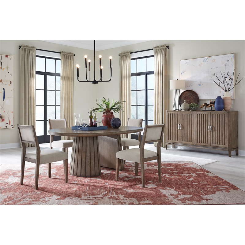 Bowery Hill Extendable Round Dining Table 54