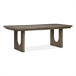 Bowery Hill Extendable Trestle Dining Table 84