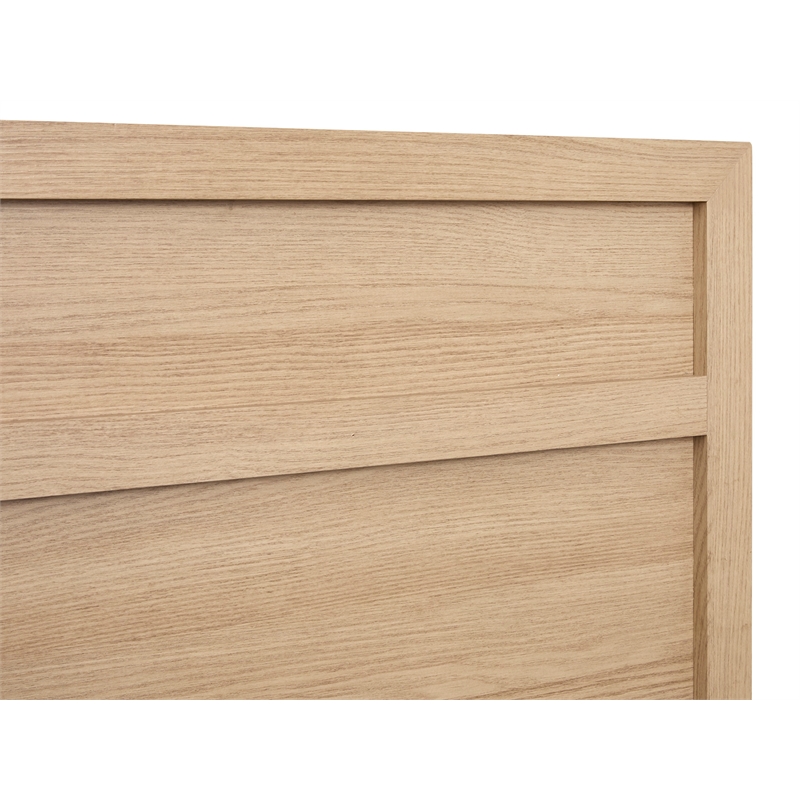 Bowery Hill Queen Panel Bed in Sandstone Beige With 800 lbs Capacity