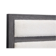 Bowery Hill Contemporary Queen Upholstered Panel Bed in Raisin Black