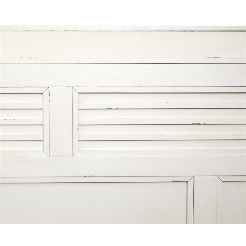 Bowery Hill King Classic Panel Bed in Sea Pearl and Driftwood