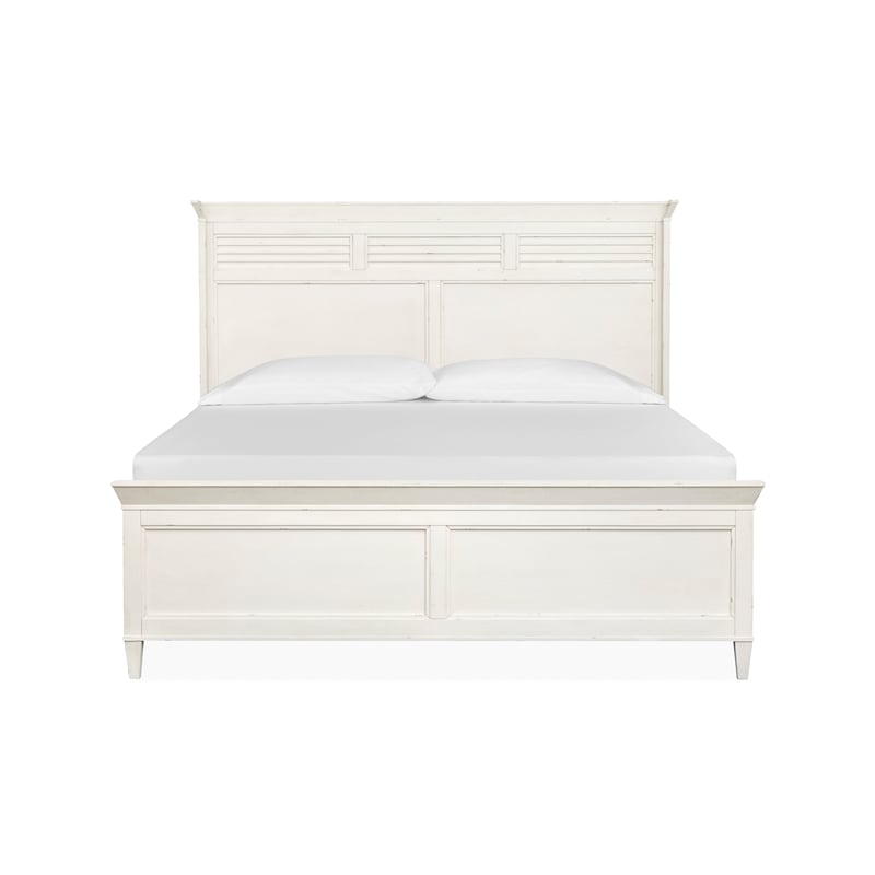 Bowery Hill California King Panel Bed in Sea Pearl and Driftwood