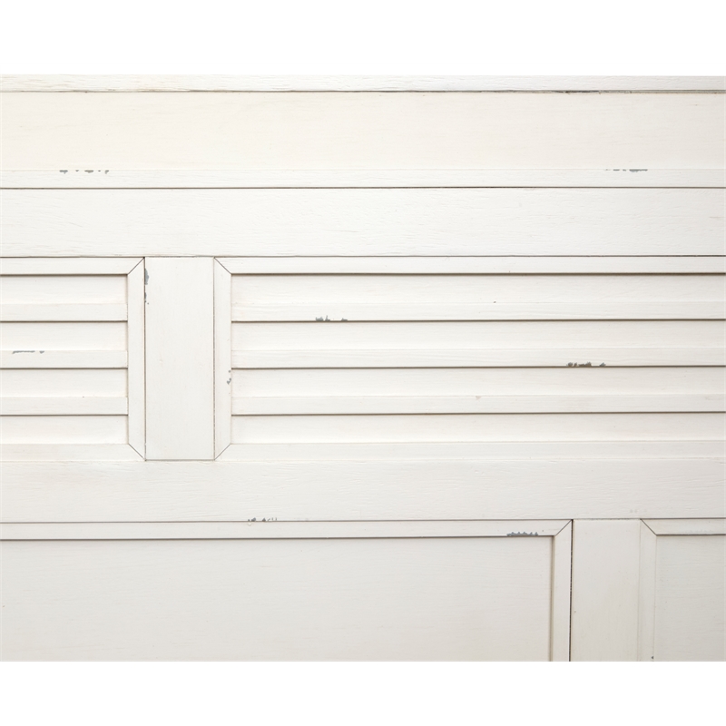Bowery Hill Queen Classic Panel Bed in Sea Pearl and Driftwood