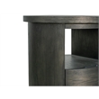 Bowery Hill Contemporary Round End Table With Drawer in Coffee Bean