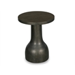 Bowery Hill Round Accent Table With Resin Base in Coffee Bean