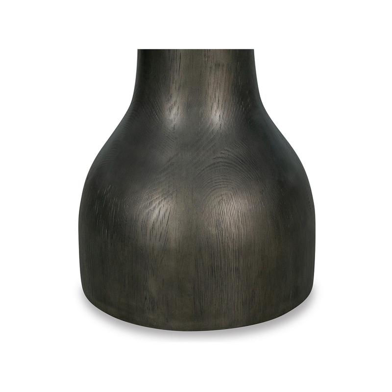 Bowery Hill Round Accent Table With Resin Base in Coffee Bean
