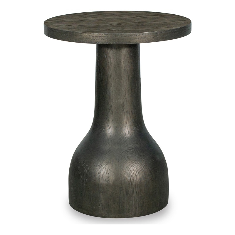 Bowery Hill Round Accent Table With Resin Base in Coffee Bean