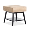Bowery Hill Rectangular End Table With Drawer and Shelf in Driftwood