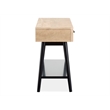 Bowery Hill Rectangular Sofa Table With Drawers and Shelf in Driftwood