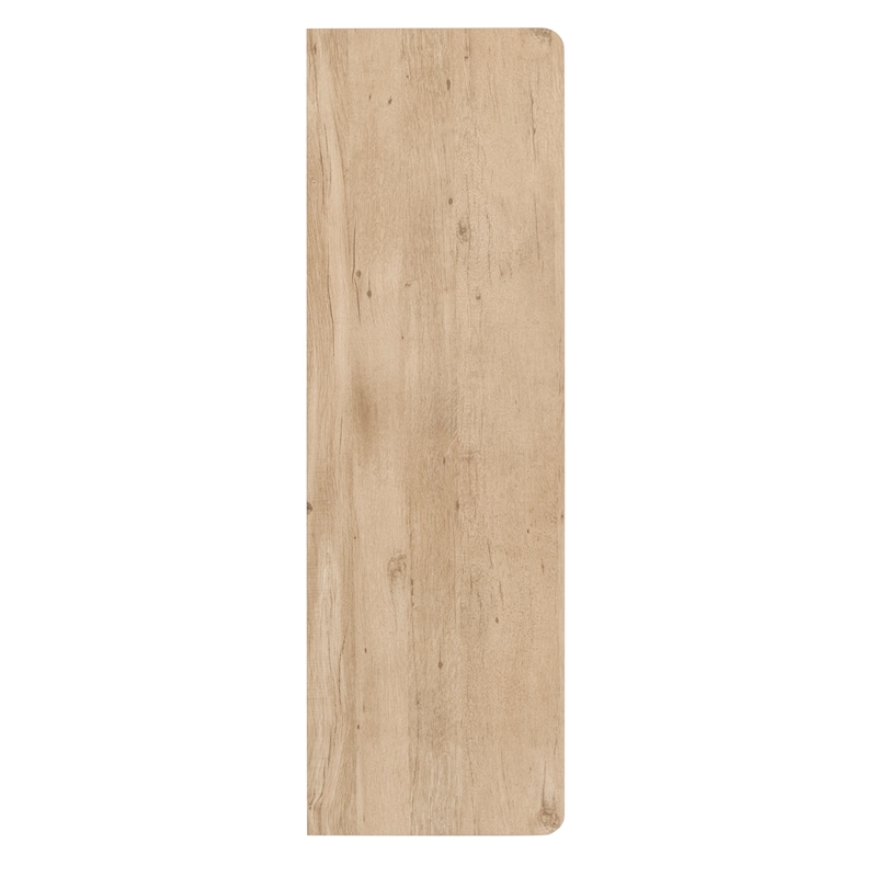 Bowery Hill Rectangular Sofa Table With Drawers and Shelf in Driftwood