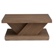 Bowery Hill Square Cocktail Table With Casters in Antique Wheat