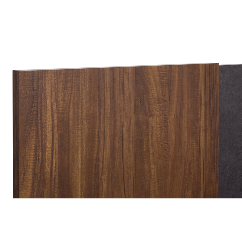 Bowery Hill Industrial King Panel Bed in Tavern Brown Finish