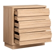 Bowery Hill Transitional 3-Drawer Single Dresser in Provincial Brown
