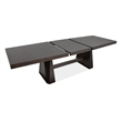 Bowery Hill Mission Extendable Double Pedestal Dining Table in Coffee Bean