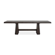 Bowery Hill Mission Extendable Double Pedestal Dining Table in Coffee Bean