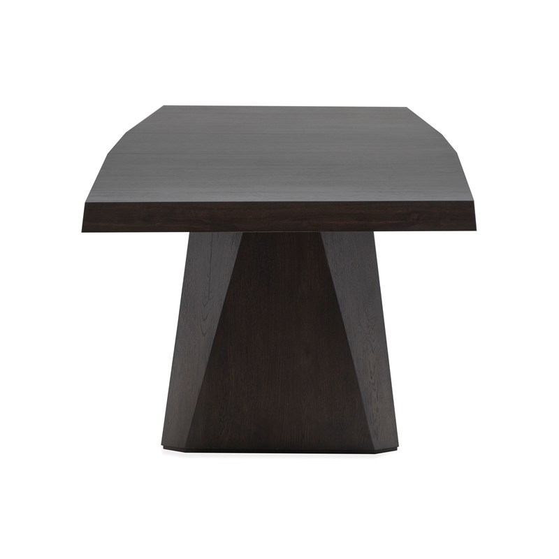 Bowery Hill Mission Extendable Double Pedestal Dining Table in Coffee Bean