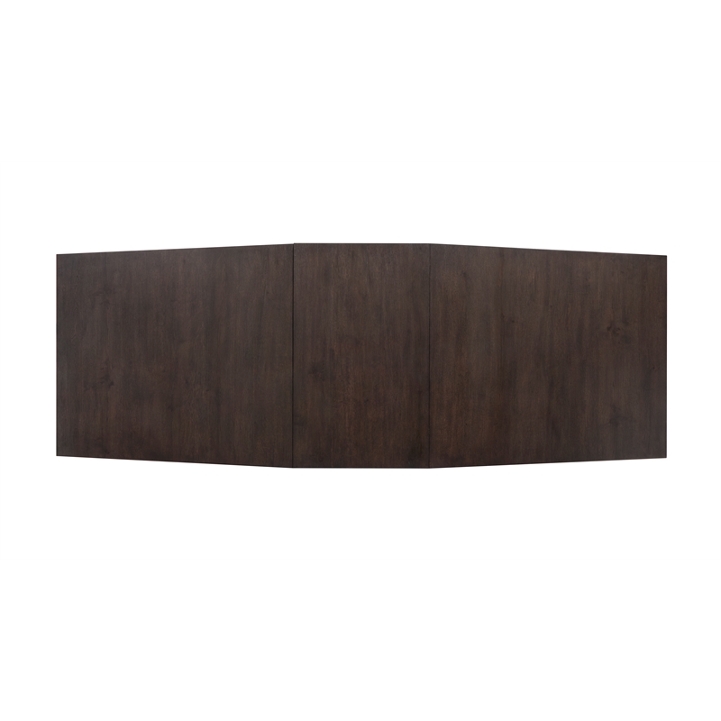 Bowery Hill Mission Extendable Double Pedestal Dining Table in Coffee Bean