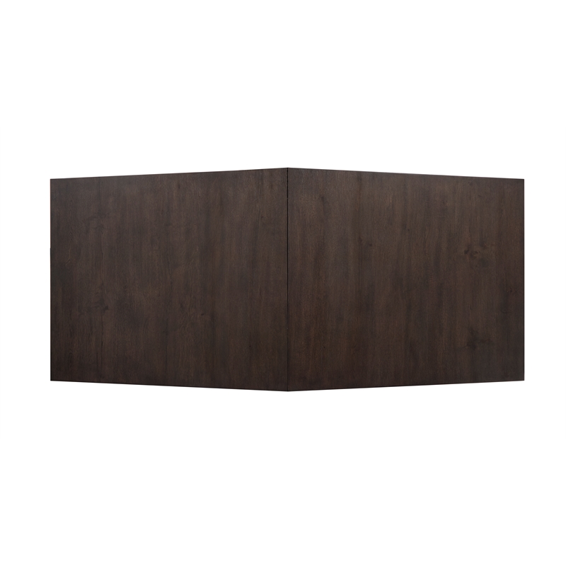 Bowery Hill Mission Extendable Double Pedestal Dining Table in Coffee Bean