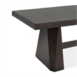 Bowery Hill Mission Extendable Double Pedestal Dining Table in Coffee Bean