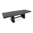 Bowery Hill Mission Extendable Double Pedestal Dining Table in Coffee Bean
