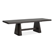 Bowery Hill Mission Extendable Double Pedestal Dining Table in Coffee Bean