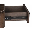 Bowery Hill Rectangular End Table With Drawer and Shelf in Dark Chocolate