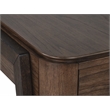Bowery Hill Rectangular End Table With Drawer and Shelf in Dark Chocolate