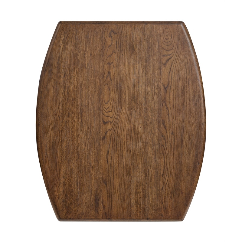 Bowery Hill Contemporary Classic Rectangular End Table in Sienna Brown