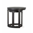 Bowery Hill Round Solid Pine Wood Nesting End Table Set in Peppercorn