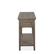 Bowery Hill Rectangular Sofa Table with 3 Drawers in Dovetail Grey
