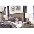 Bowery Hill Queen Panel Bed with Regular Rails in Dovetail Gray