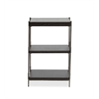 Bowery Hill Rectangular Accent Table in Dark Briarsmoke with Metal Legs