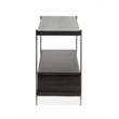 Bowery Hill Rectangular Sofa Table with 3 Drawers in Dark Briarsmoke