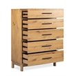 Bowery Hill Contemporary 5-Drawer Bedroom Chest in Rustic Caramel