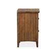 Bowery Hill 2-Drawer Nightstand in Toasted Nutmeg With Felt Lining