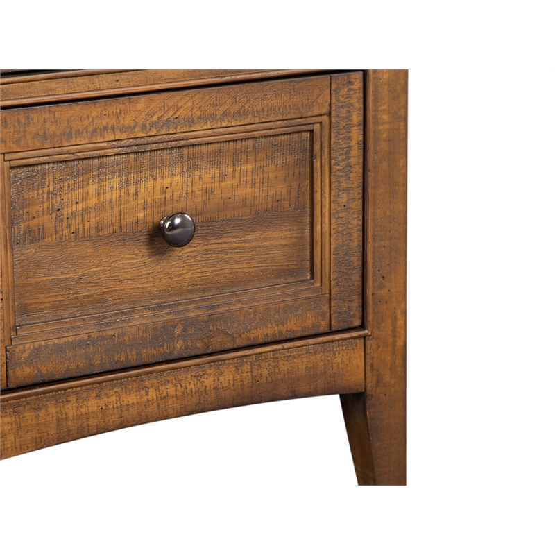 Bowery Hill 2-Drawer Nightstand in Toasted Nutmeg With Felt Lining