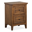 Bowery Hill 2-Drawer Nightstand in Toasted Nutmeg With Felt Lining