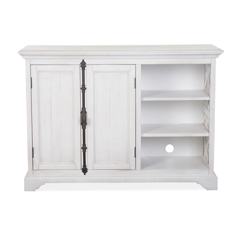 Bowery Hill Contemporary Alabaster Printer Stand With Adjustable Shelves
