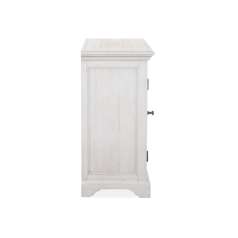 Bowery Hill Contemporary Alabaster Printer Stand With Adjustable Shelves