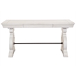 Bowery Hill Contemporary Alabaster Writing Desk With Felt Lined Drawer