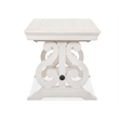 Bowery Hill Contemporary Alabaster Writing Desk With Felt Lined Drawer