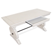 Bowery Hill Contemporary Alabaster Writing Desk With Felt Lined Drawer