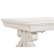 Bowery Hill Contemporary Alabaster Writing Desk With Felt Lined Drawer
