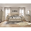 Bowery Hill Alabaster 8-Drawer Dresser With Flip Panel Doors